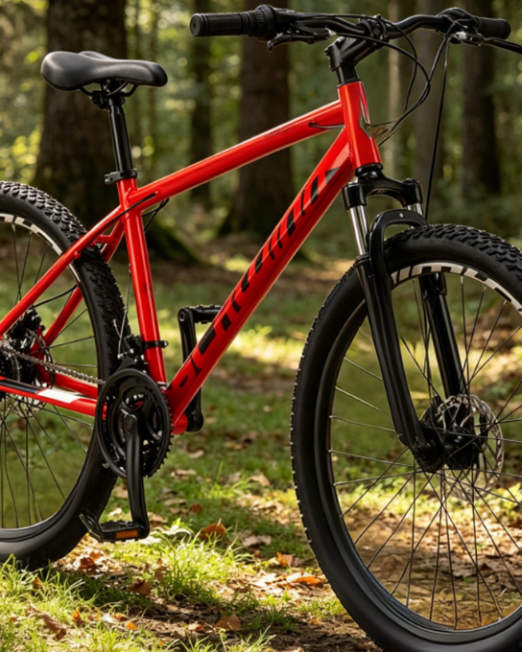 Aluminum-Steel Frame Multi-Speed Front-Suspension Mountain Bike