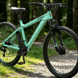 Aluminum Frame 21-Speed ​​Suspension Mountain Bike with Disc Brakes