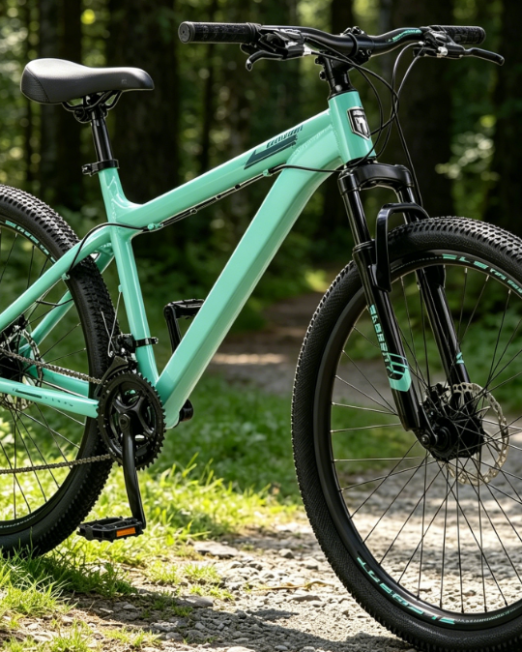 Aluminum Frame 21-Speed Suspension Mountain Bike with Disc Brakes